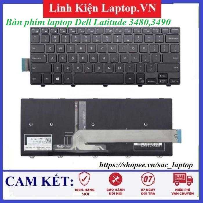 ⚡Bàn phím laptop Dell Latitude 3480,3490