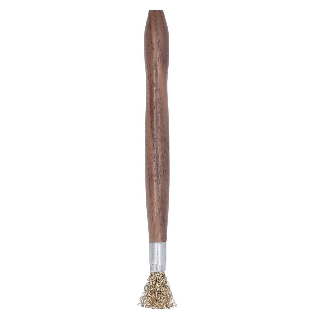 Oxygen072 Steel Wire Brush Wearable Rust Proof Wood Handle Professional Bonsai Cleaning Tool for Potted Plants Bàn Chải Cọ Rửa Cây Cảnh