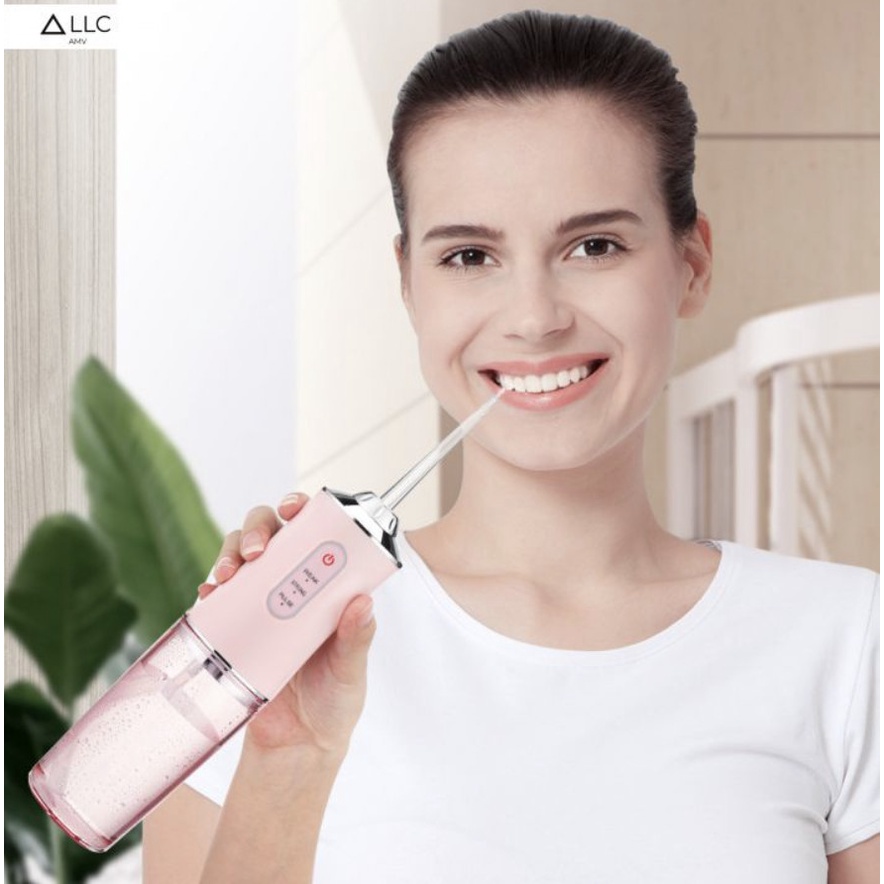 Máy tăm nước cầm tay du lịch Oral Irrigator quốc tế chuẩn nha sĩ khuyên dùng mẫu mới 2022