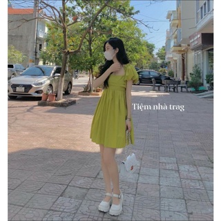 Váy baby doll nơ lưng to màu siêu hot