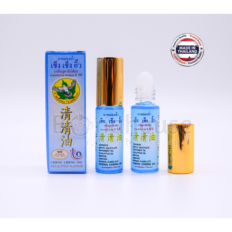 Dầu Gió Cheng Cheng OiL 5ml (Xanh)