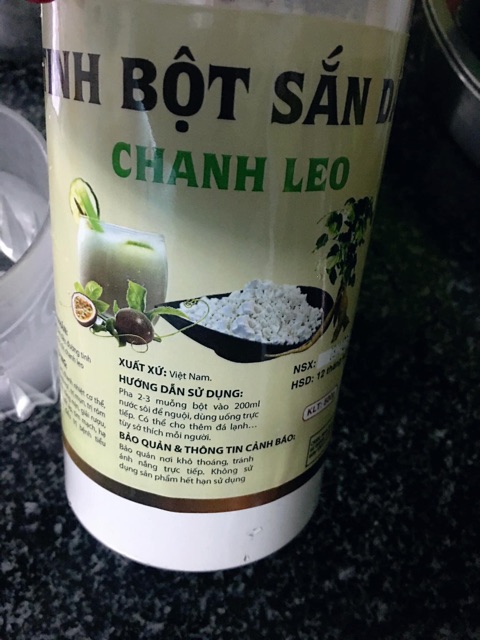 TÍNH BỘT SẮN DÂY CHANH LEO