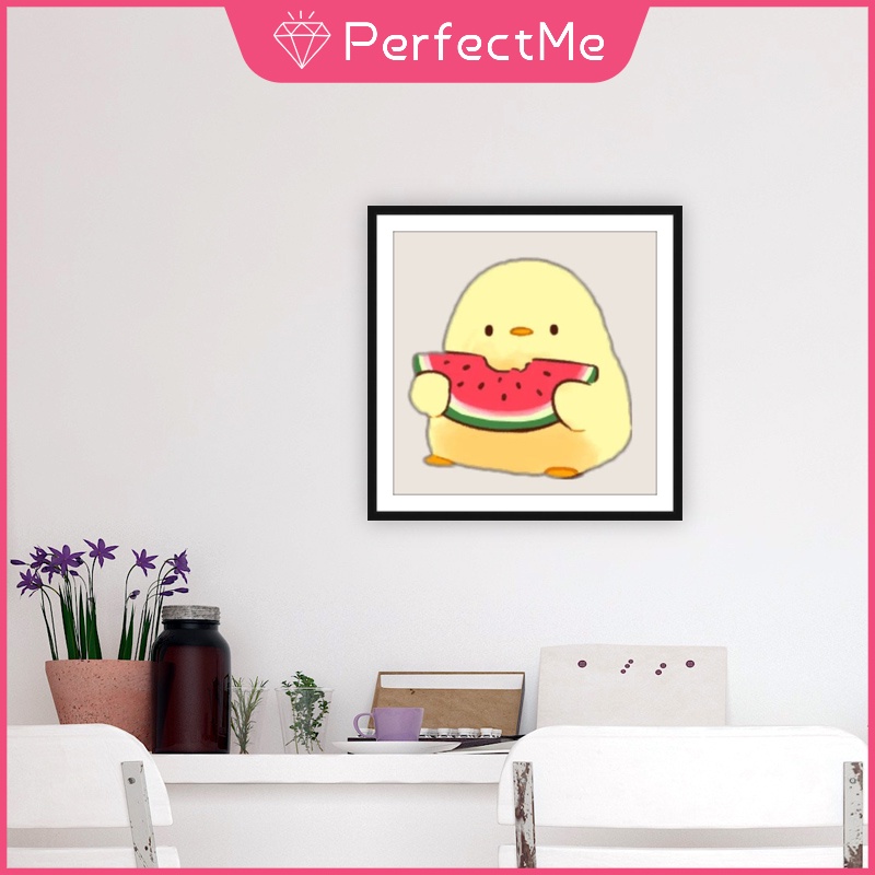 Bộ Tranh Đính Đá 5D Tự Làm 30 X 30Cm Hình Gà Hoạt Hình Trang Trí Nhà Cửa