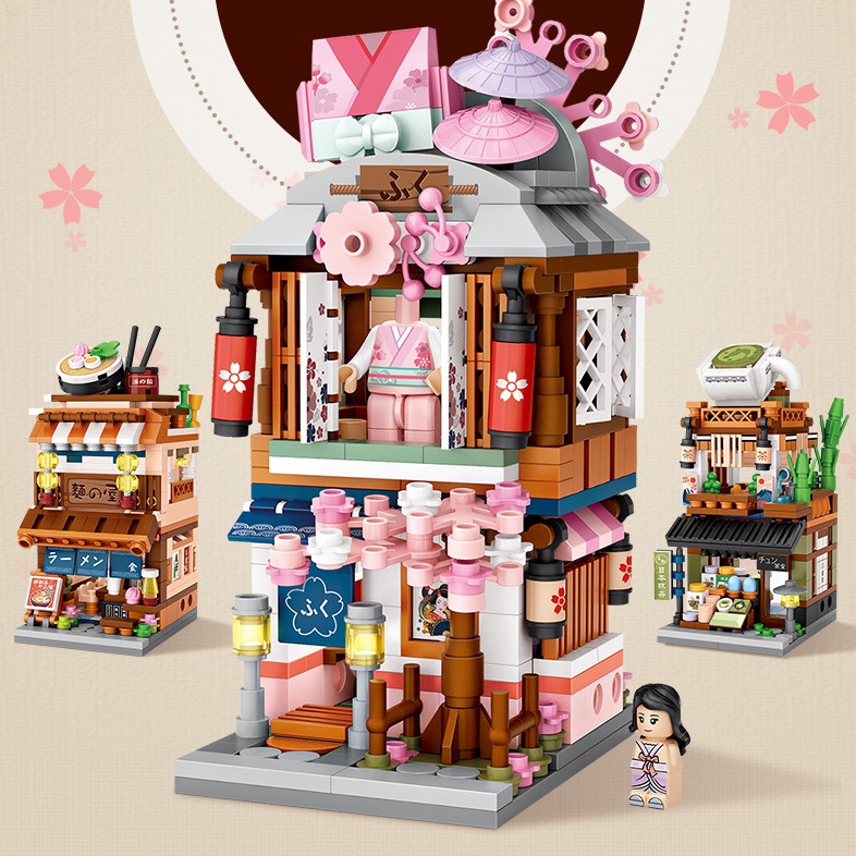 Combo đồ chơi lắp ráp mô hình Cửa hàng Đường phố và ngôi  nhà phép thuật - Building Blocks nhiều mẫu