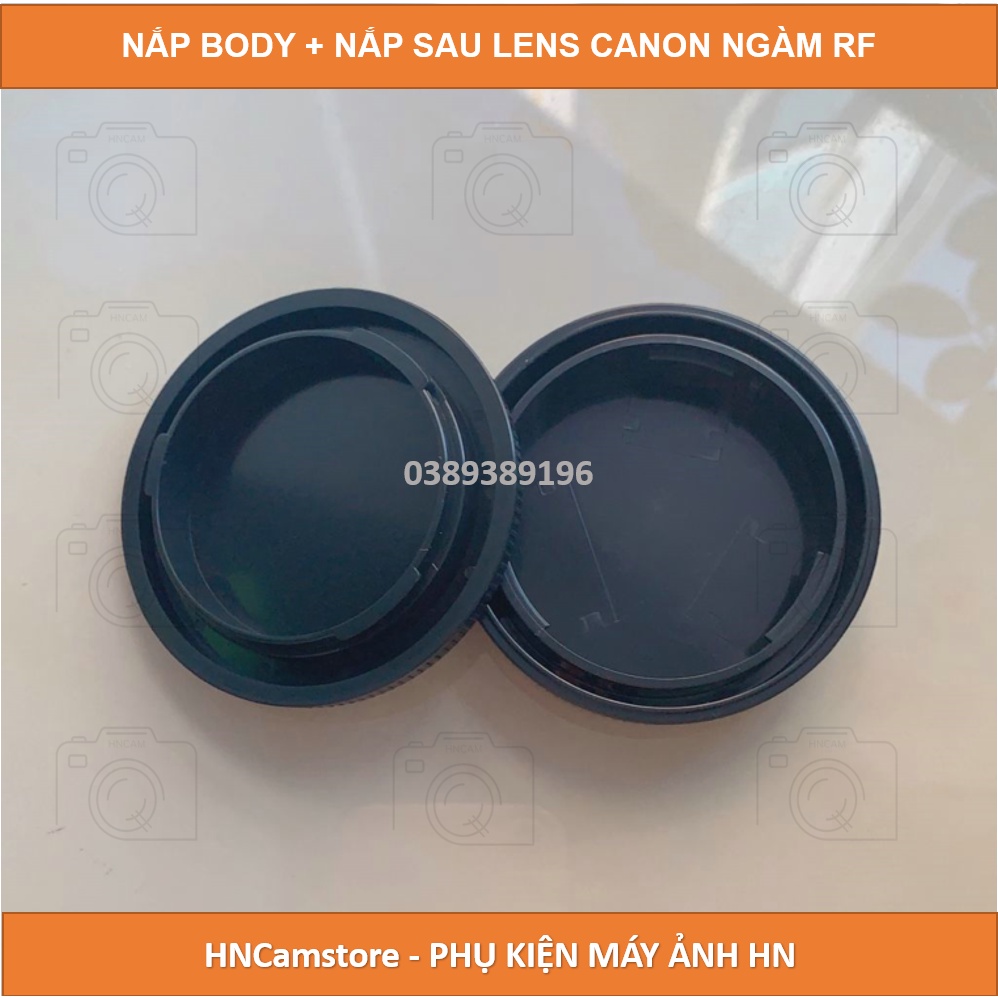 BỘ NẮP BODY VÀ NẮP SAU LENS DÙNG CHO MÁY ẢNH CANON MIRRORLESS RF