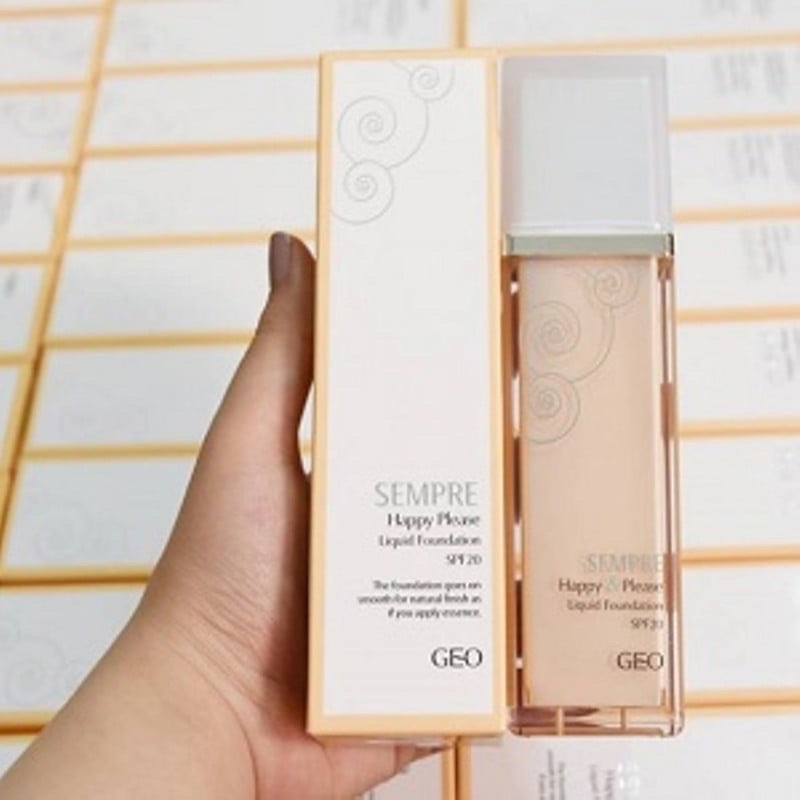 Kem Nền Geo Sempre Happy &amp; Please Liquid Foundation