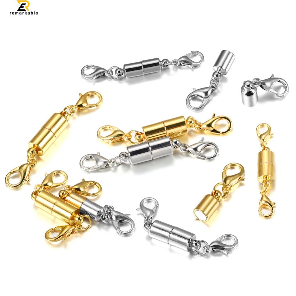 Xi lanh Vòng Đeo Tay Từ Tính Clasp Chốt Khóa Đóng Beading Clasp Móc Cài Cho TỰ LÀM Đồ Trang Sức làm Vòng Đeo Tay Vòng Cổ Nối