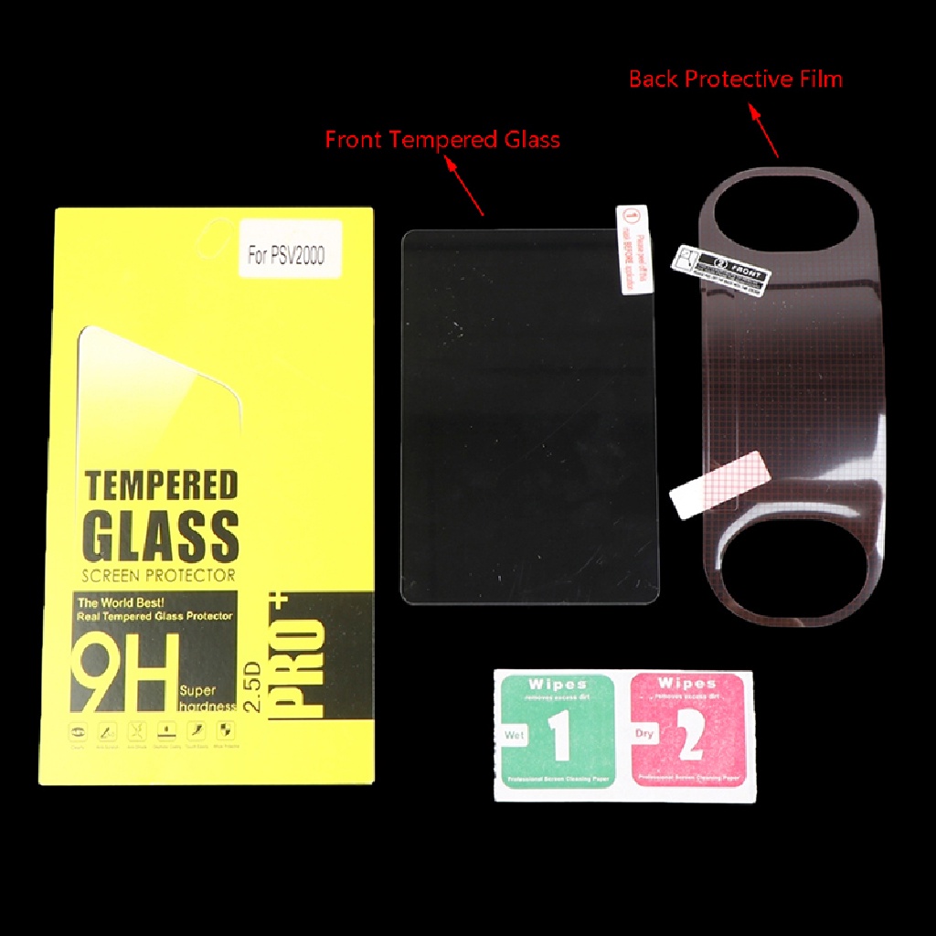 Kính cường lực bảo vệ trước và sau cho PS Vita 2000