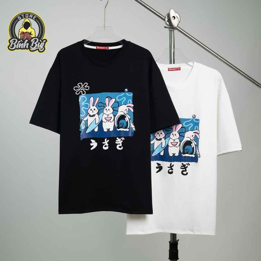 Áo Phông Tay Lỡ Font Phản Quang Unisex Basic Tee Form Rộng Nam Nữ BINHBUISTORE