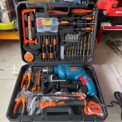 {SẴN HÀNG} BỘ KHOAN VALY BOSCH 13RE TẶNG KÈM BỘ ĐỒ NGHỀ 100 CHI TIẾT