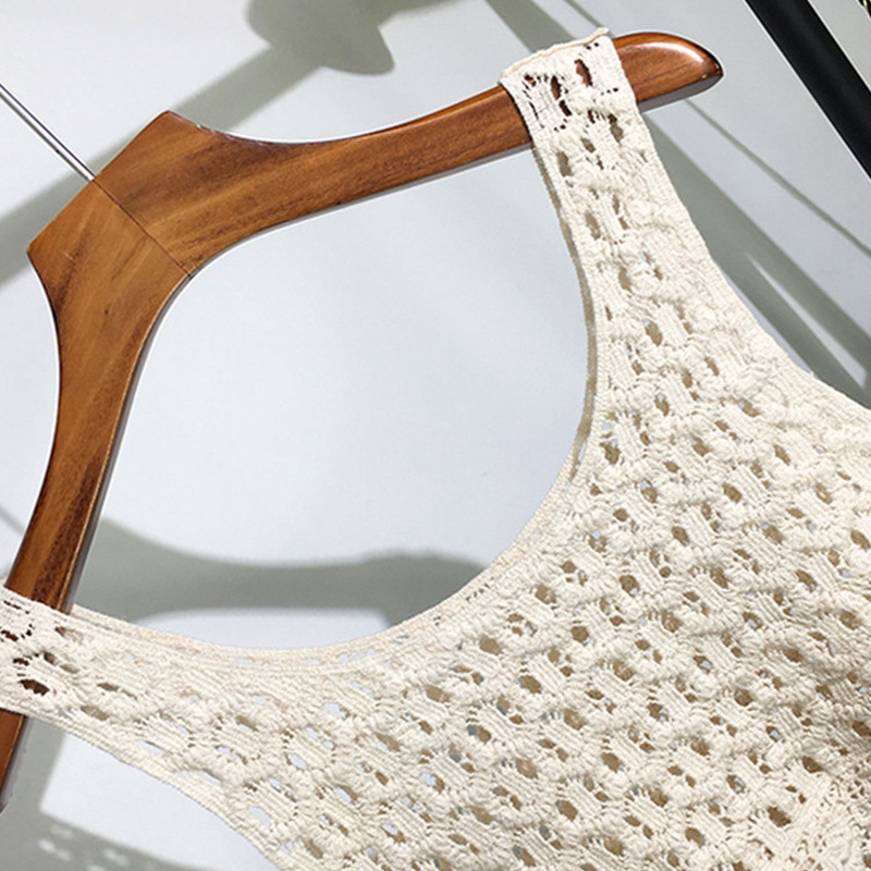 Brroa Áo Sweater Dệt Kim Cổ Tròn Không Tay Kiểu Dáng Đơn Giản Cho Nữ