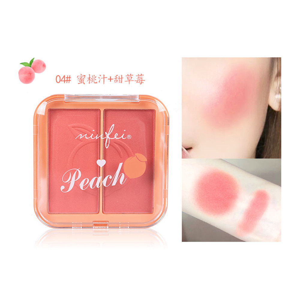 A172 - 4 màu Hai tông màu Mellow Stock Natural Brighten Up Sửa chữa đường viền Blush Makeup Beauty Beauty