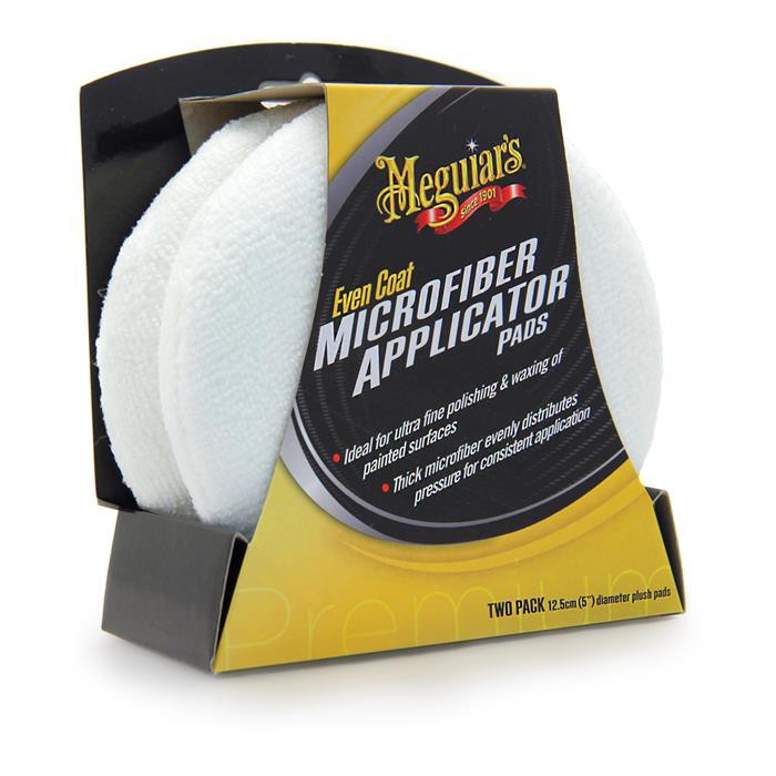 Meguiar's  Microfiber Applicator Pads (2 packs) -  Mút Microfiber trắng đường kính 12,5 cm (2 mút)