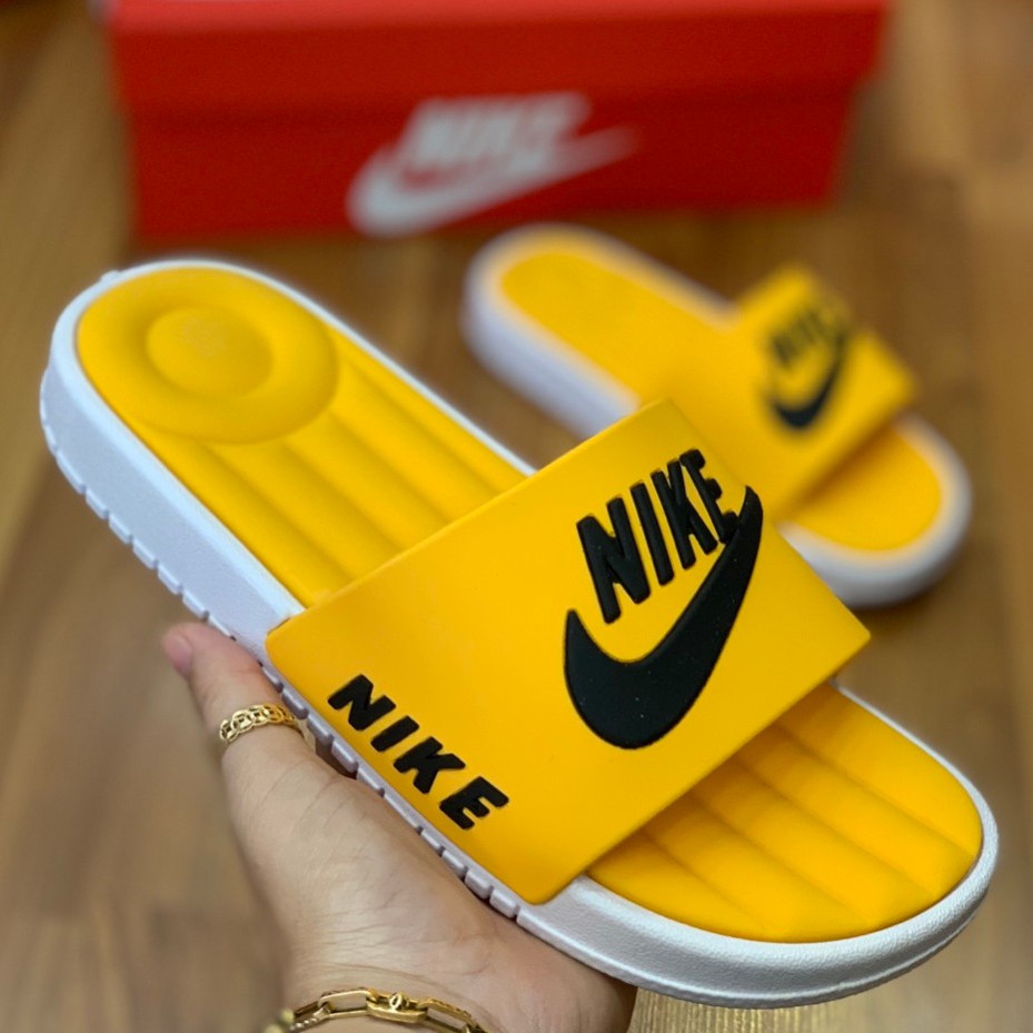 [FREESHIP - Video cận cảnh] Dép Nike nữ màu vàng đi mưa hot trend 2019 | Dép nữ đẹp thời trang