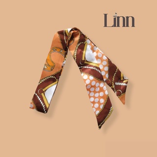 Dây cột tóc, khăn lụa, khăn turban cột tóc cột túi xách vải lụa mềm Linn