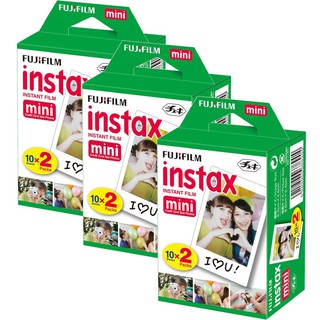 Combo 3 hộp giấy ảnh lấy ngay Fujifilm Instax mini Instant Film (2 packs) (60 tấm) - Chính hãng