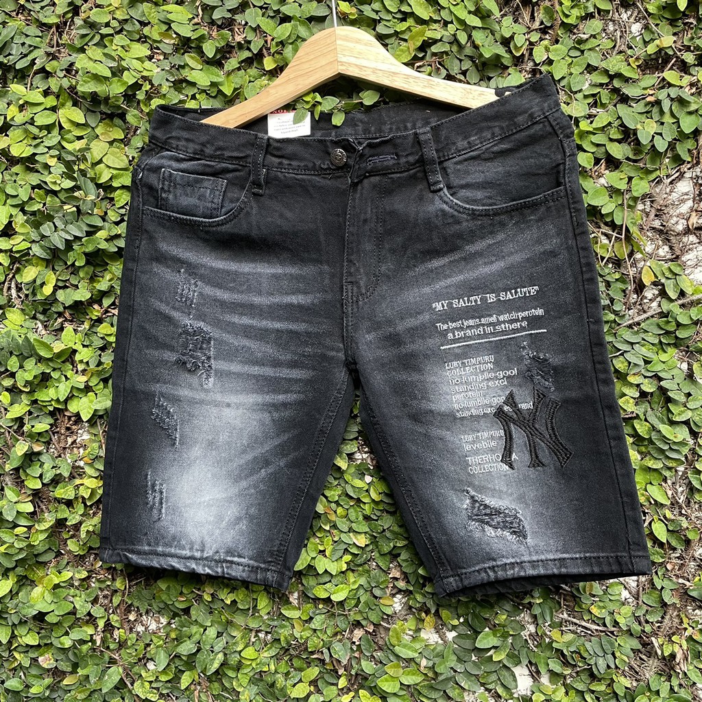 Quần short Jean | Quần đùi nam trẻ trung năng động thêu họa tiết | BigBuy360 - bigbuy360.vn
