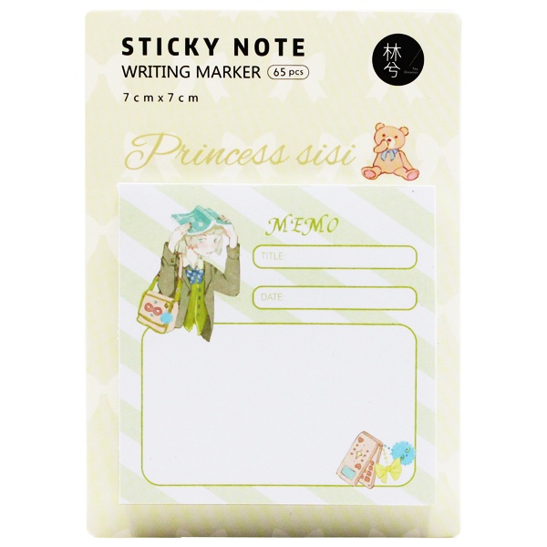 Giấy Note 7 x 7 cm - The Dreamer LB-00211 - Hình Princess Sisi - Mẫu 7 (65 Tờ)