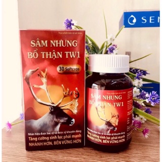 Sâm nhung bổ thận TW1 Bổ thận, tráng dương, mạnh gân cốt Lọ 30 viên