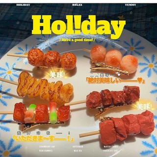 Kẹp tóc thiết kế mô phỏng thức ăn vui nhộn cho nữ