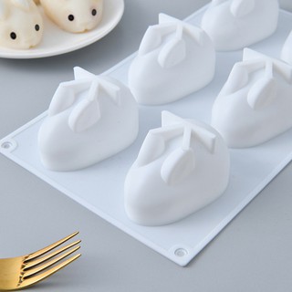 Khuôn silicon hình thỏ làm bánh, làm thạch, làm pudding