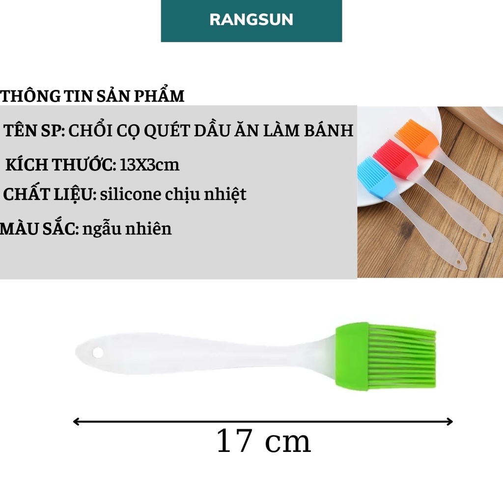 Chổi quét dầu - Cọ quét dầu ăn, quét mỡ, quét mặt bánh bằng silicon chịu nhiệt