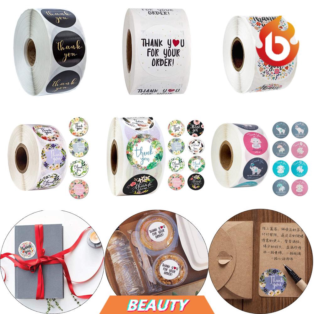 Set 500 Nhãn Dán In Chữ Thank You