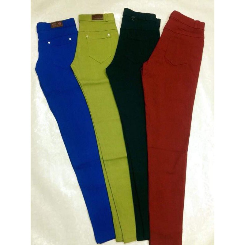 Quần kaki bố chéo dây kéo