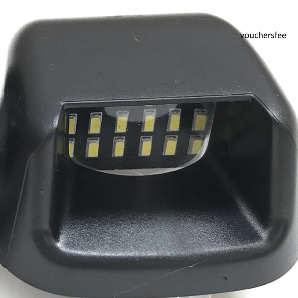 Set 2 Đèn Led Dc12-24V 6500k Gắn Biển Số Xe Ô Tô Nissan