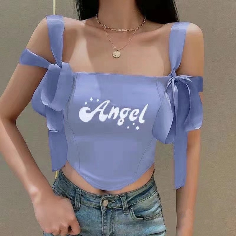 Áo sát nách nữ thêu họa tiết thời trang xinh xắn