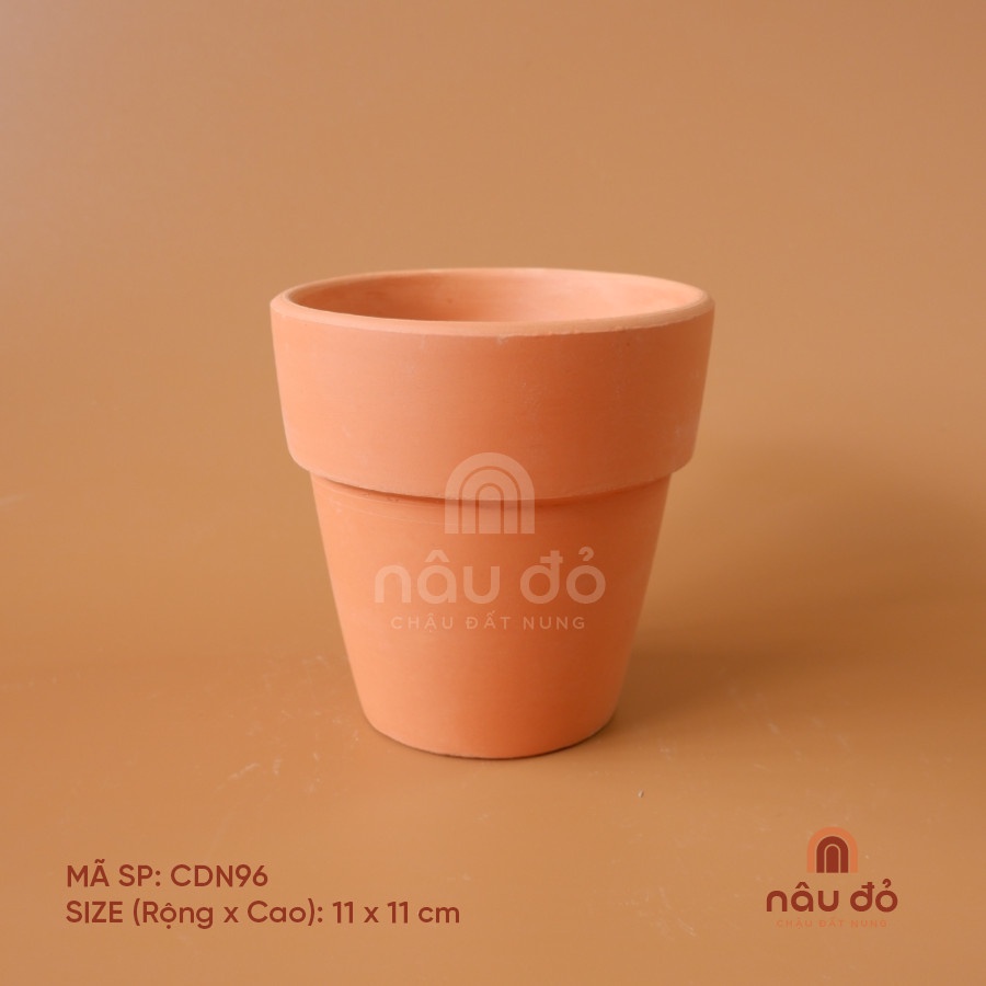 Chậu đất nung trồng cây ly gờ size 11 cm