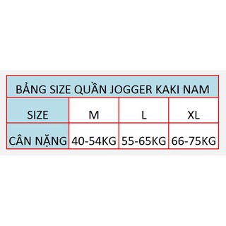 Quần Jogger Kaki Men