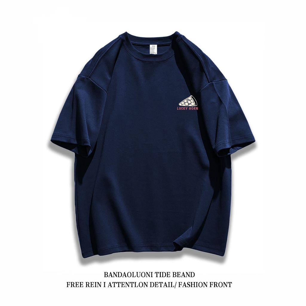 Áo thun WAFNHA cotton tay ngắn dáng rộng in hình vui nhộn hợp thời trang cho nam