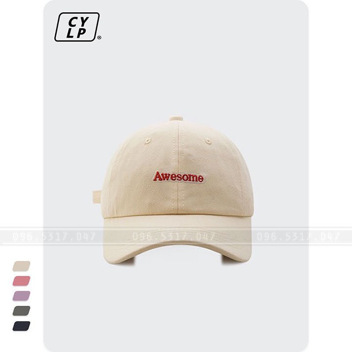 [NEW TREND] Nón Mũ Lưỡi Trai Awesome Đẹp, Chất Liệu Vải Dày, Hàng Nhập Chất Lượng