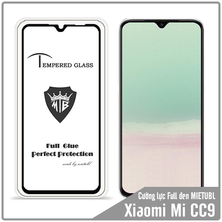 Kính cường lực Xiaomi Mi 9 Lite / CC9 / Mi 9 / Mi 9 Pro Full 9H viền màu