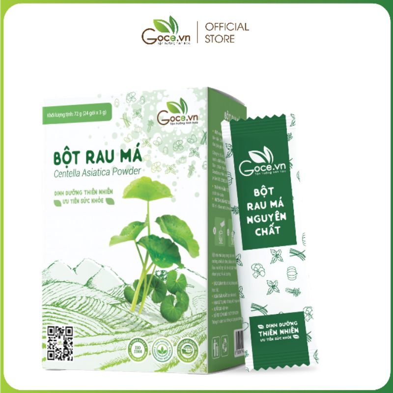 BỘT RAU MÁ NGUYÊN CHẤT HỘP 24 GÓI