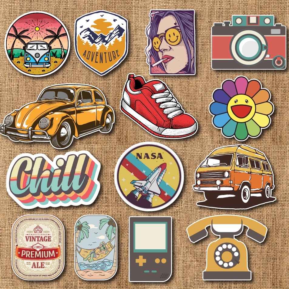 Sticker Ngẫu nhiên chống nước sticker dán laptop, mũ bảo hiểm, điện thoại, vali