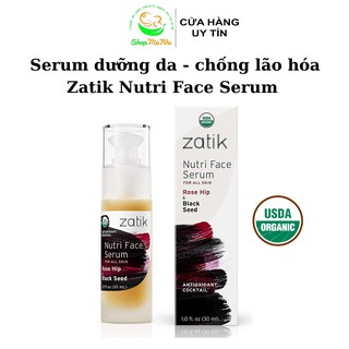 Serum hữu cơ ngừa lão hóa da Zatik Nutri Face Serum 30ml.