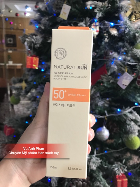 Sữa Chống Nắng Hạ Nhiệt Làn Da NATURAL SUN ECO ICE AIR PUFF SUN SPF50+PA+++