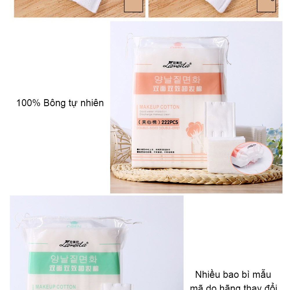 Bông tẩy trang Lameila, bông tẩy trang cotton siêu xịn