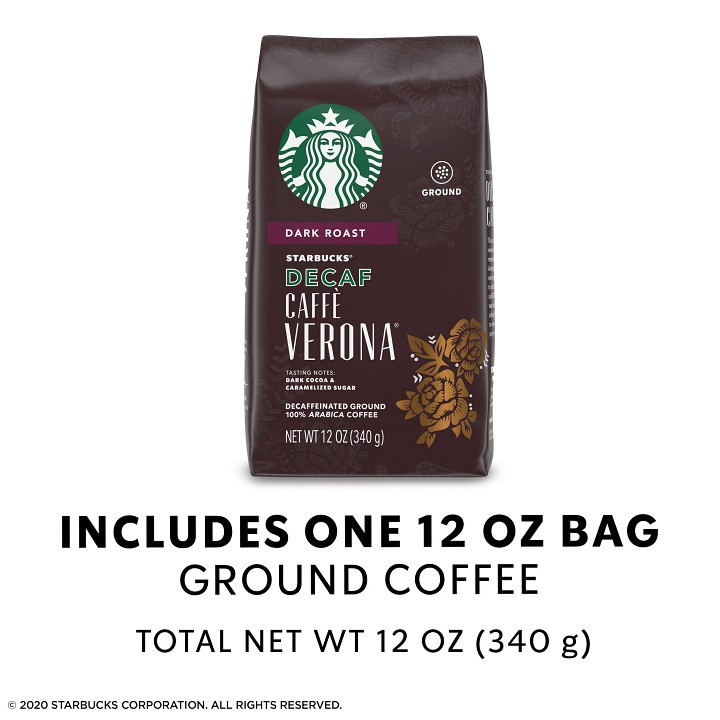 Cà phê Starbucks Decaf rang xay sẵn nguyên chất 100% Arabica Coffee [Hàng Mỹ]