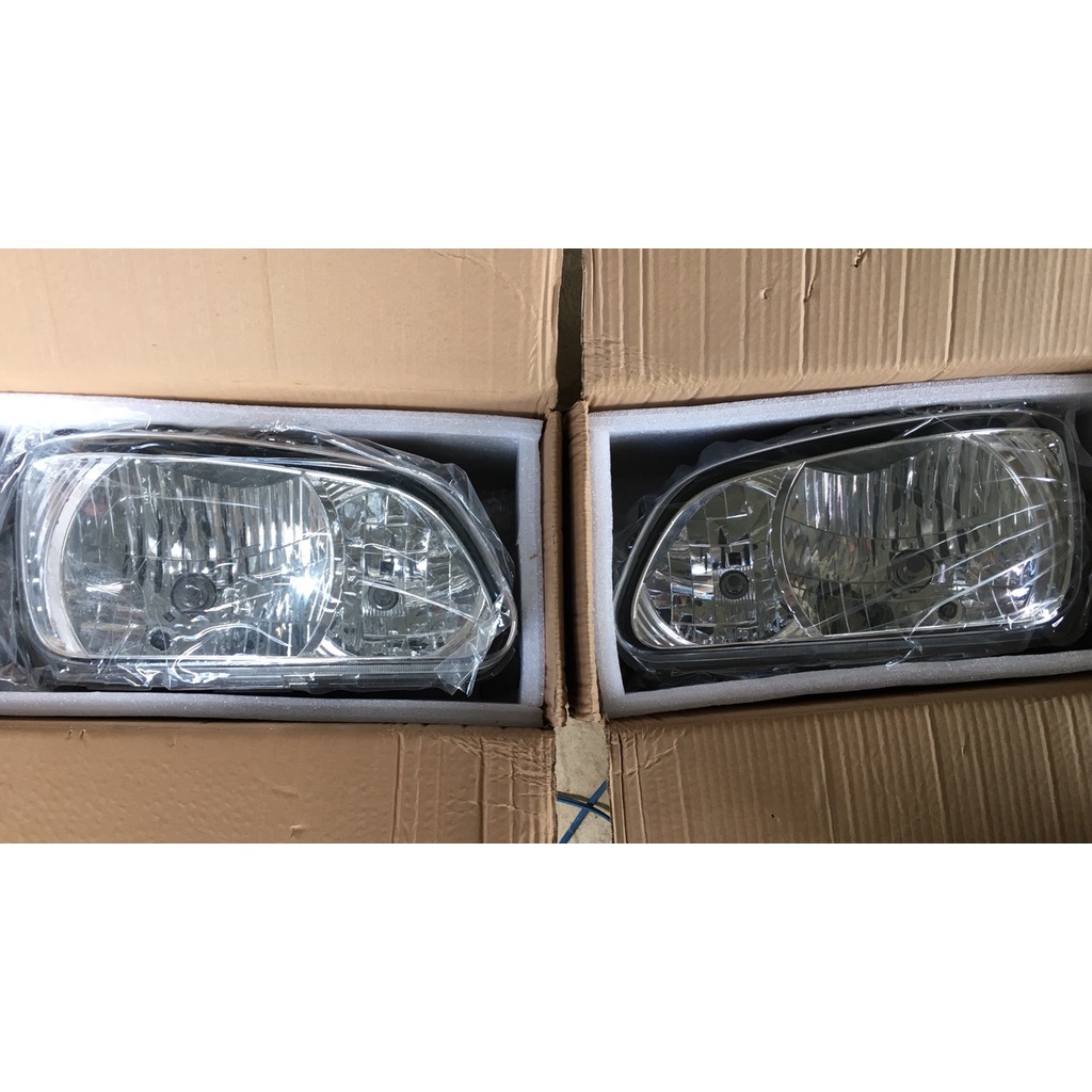 Đèn Pha Xe Hino S500 - S700 Giúp Tăng Sáng - BỘ GỒM 2 đèn 2 bên đày đủ choá, bóng y hình