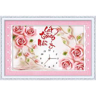 Tranh thêu chữ thập ĐH Cát Tường Như ý, 88942, 59x40cm chưa thêu