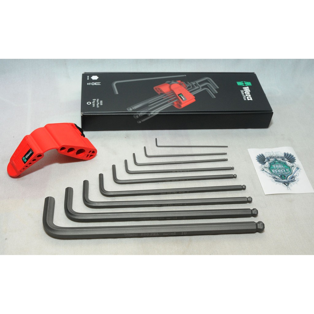 WERA – khóa mở 2 đầu lục giác chữ L – loại dài < CÓ HỘP GIẤY >