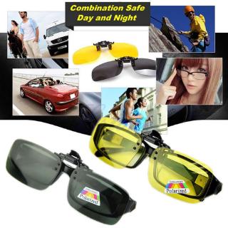 BST❀ New Day Night Vision Polarized Driving Clip-on Flip-up Lens Sunglasses Glasses