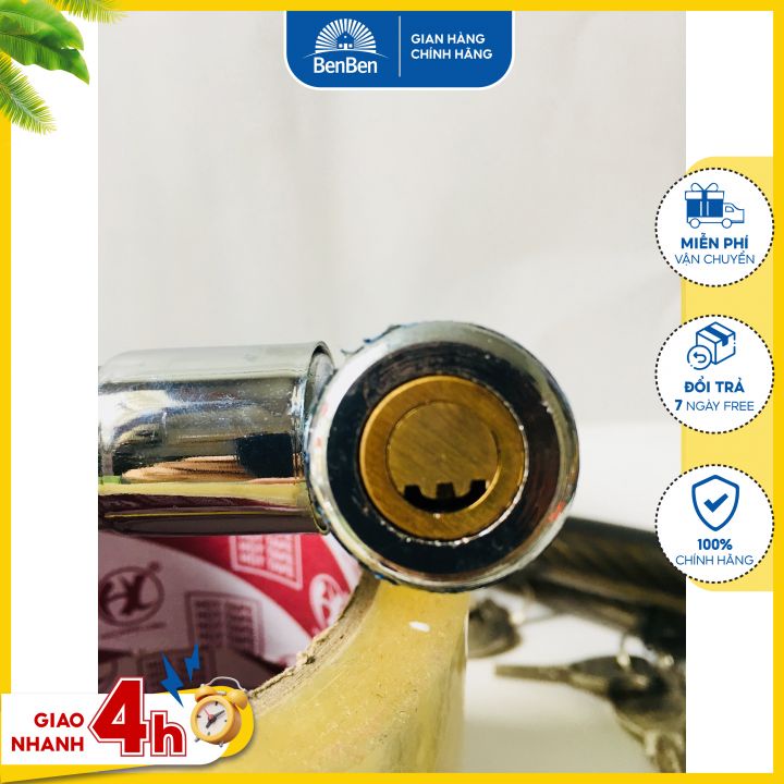 Khoá dây chống cắt siêu bự an toàn ( khóa dây dài 85cm, đường kính cáp 2,5cm) , khoá xe đạp,  khóa xe máy, khoá cổng