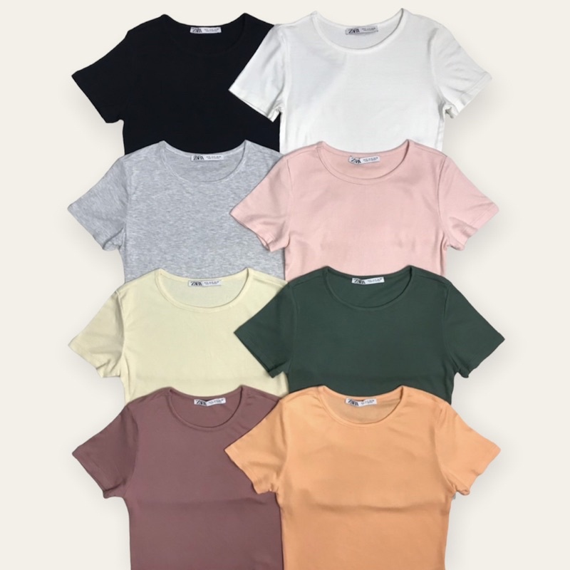 Áo thun gân body tay ngắn ZR vnxk