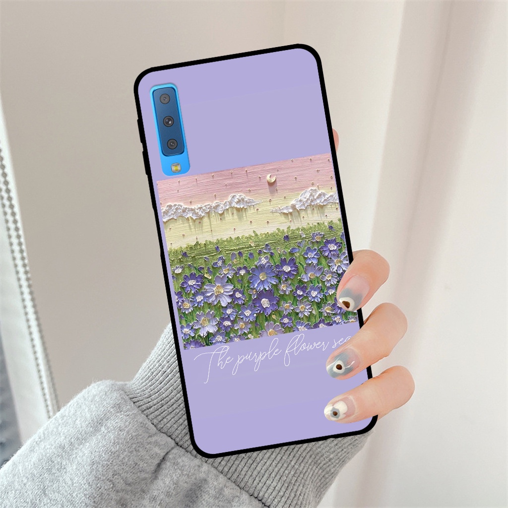 Ốp lưng Samsung A7 2018 - A9 2018 hình hoa vintage nữ tính - BỀN ĐẸP GIÁ RẺ