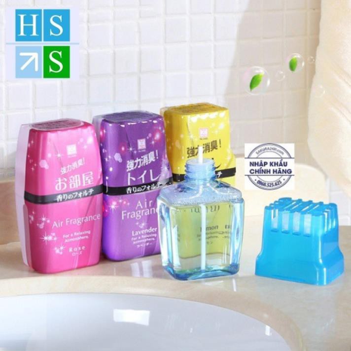 Khử mùi toilet Nhật Bản Air Fragrance (200ml) Sáp thơm phòng tự nhiên (Hương Lavender, Hoa hồng, Chanh hoặc Bạc Hà)