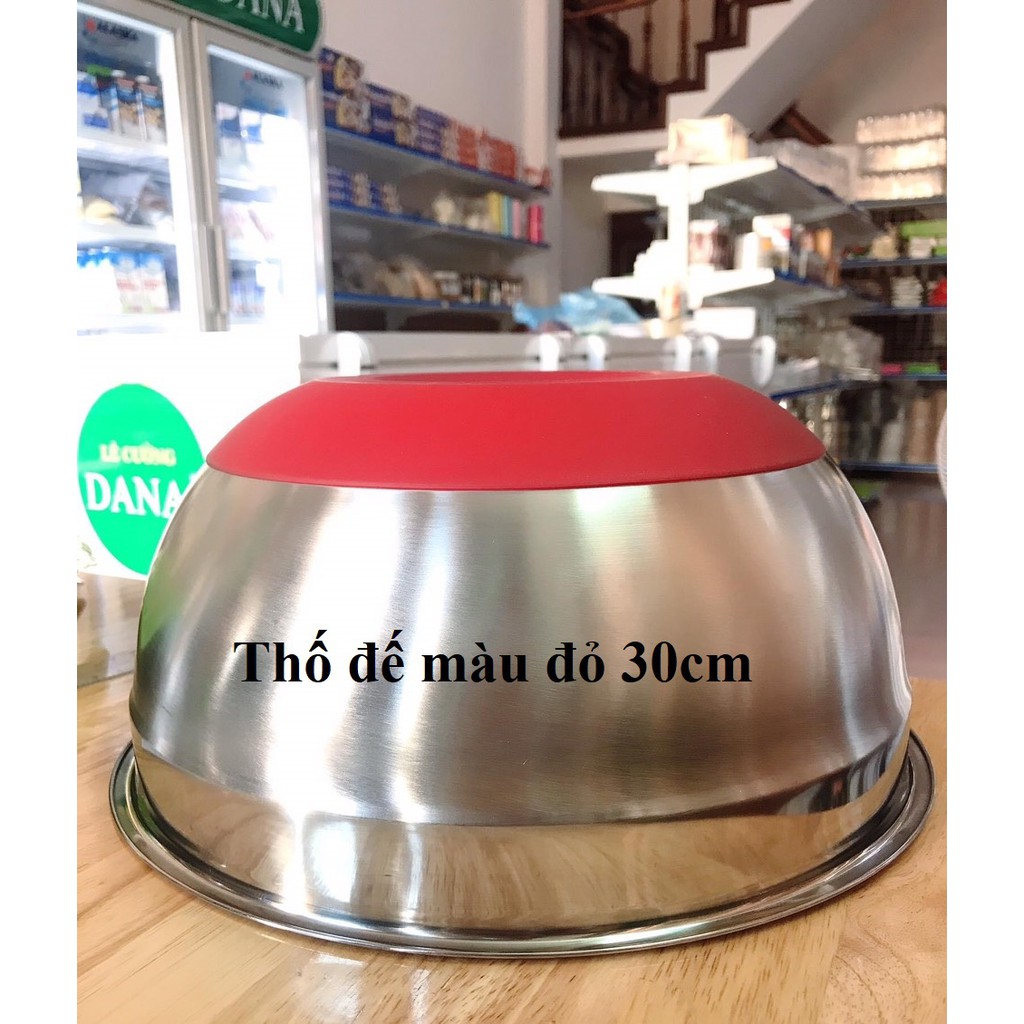 Âu / Thố Trộn Bột Đế Silicon Chống Trượt Size 30cm